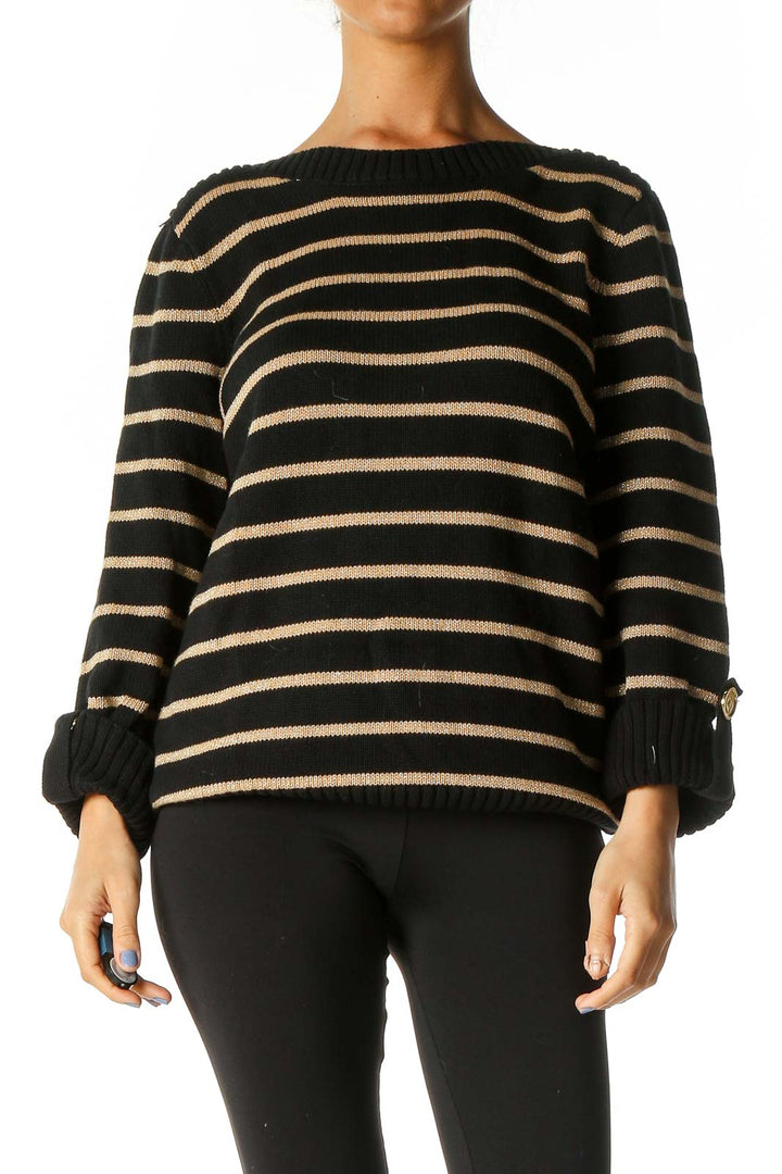 Black Striped Sweater