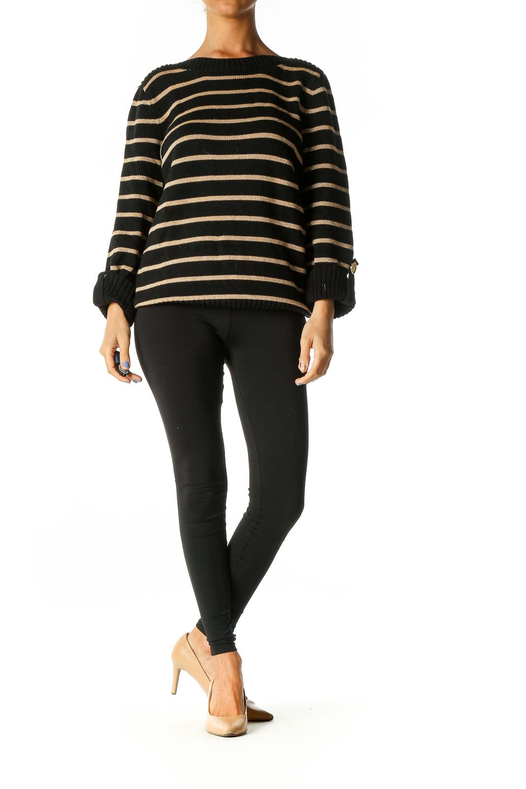 Black Striped Sweater