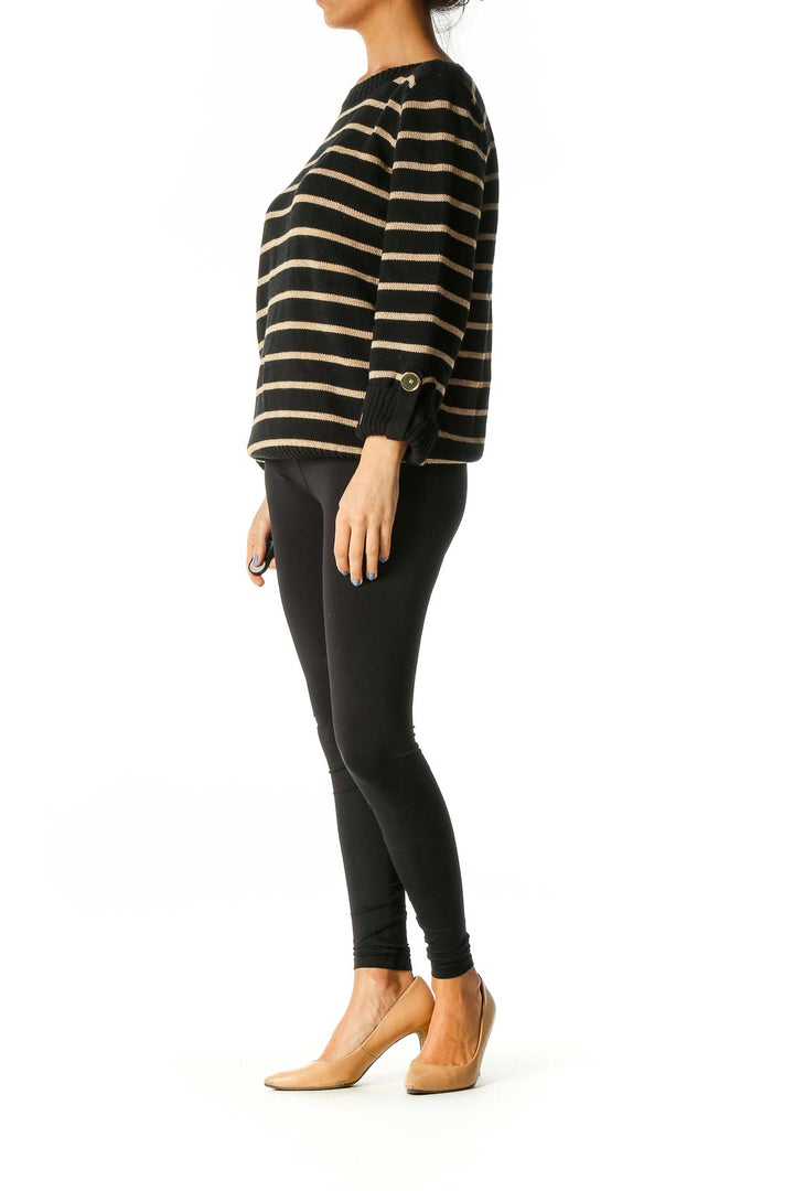 Black Striped Sweater