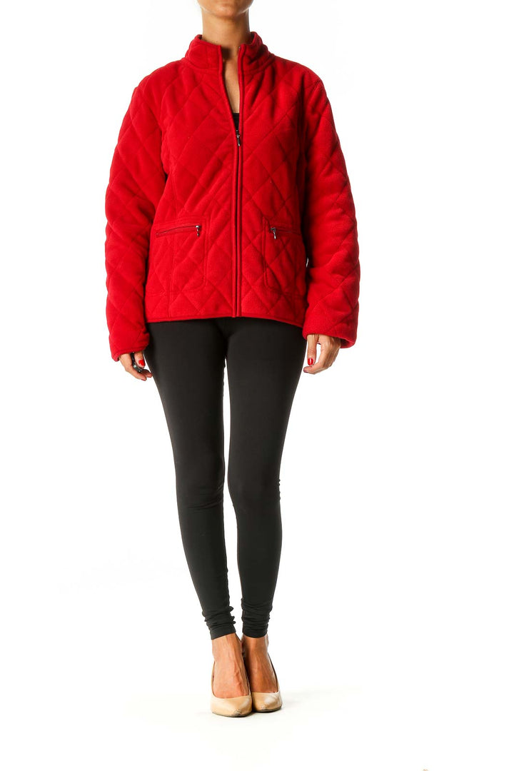 Red Quilted Jacket