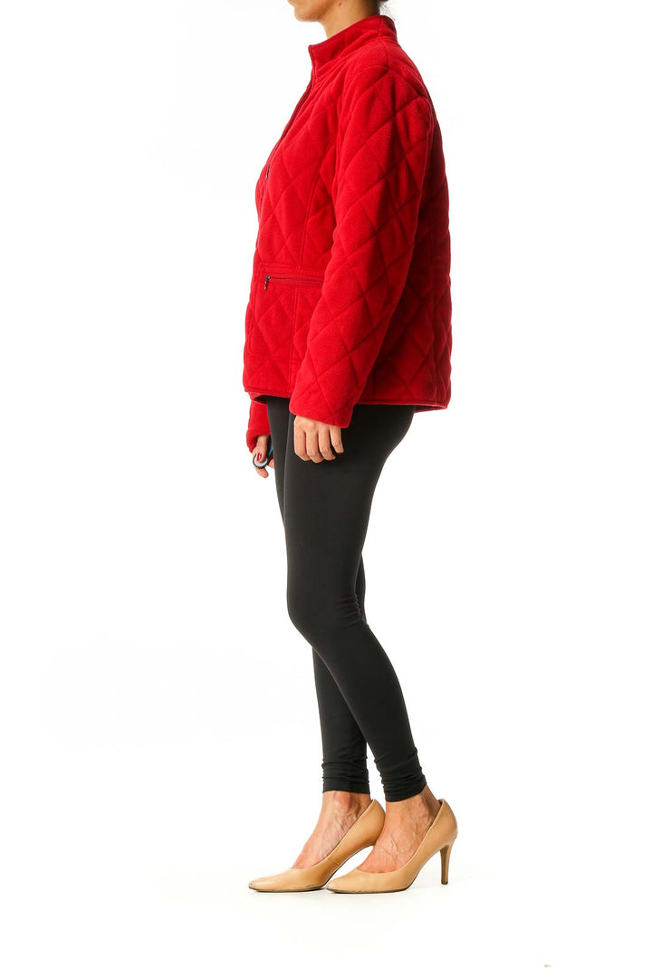 Red Quilted Jacket