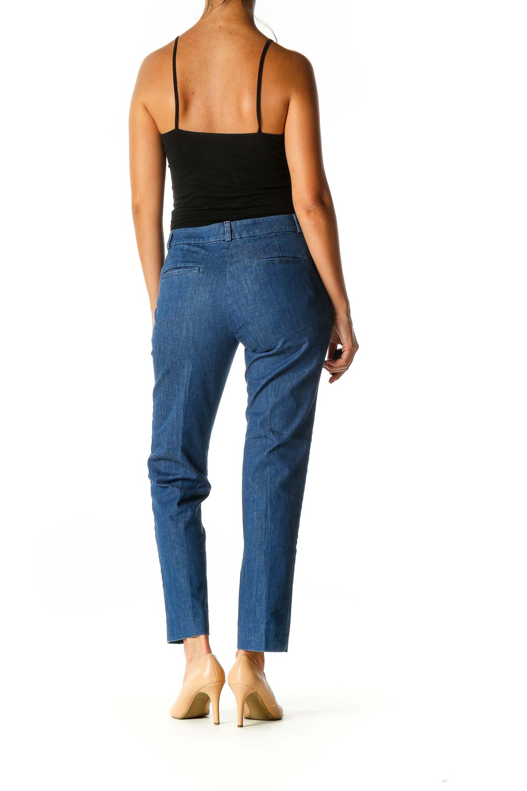 Blue Solid Brunch Trousers