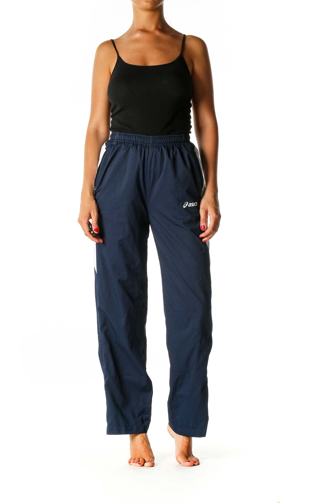 Blue Solid Activewear Sweatpants