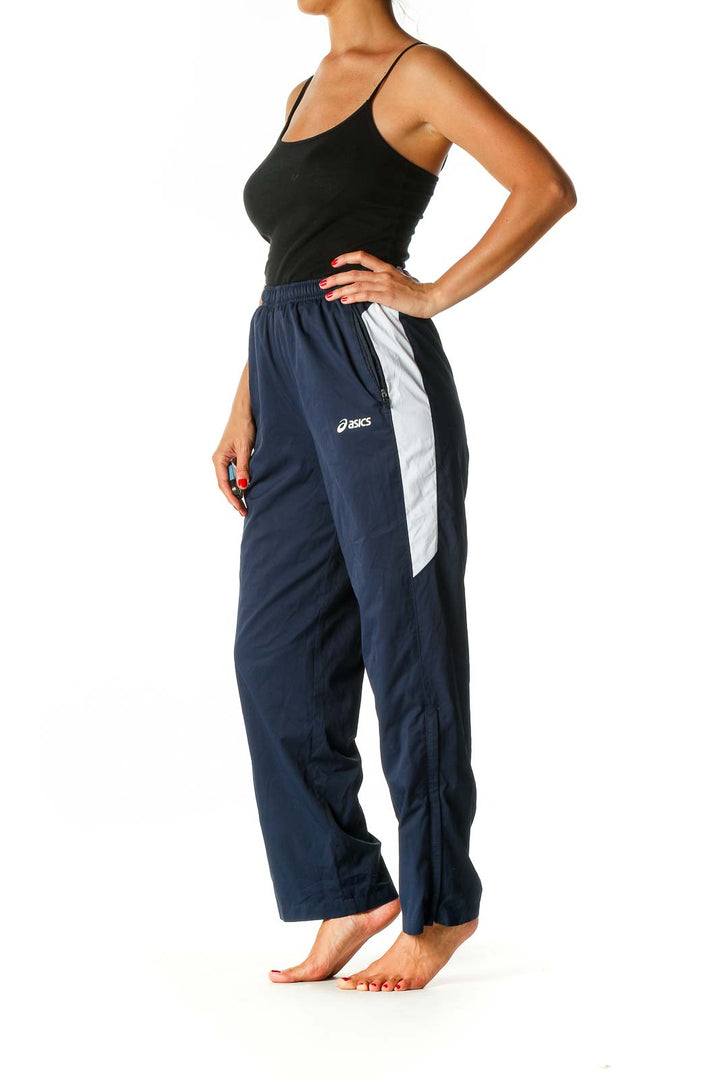 Blue Solid Activewear Sweatpants