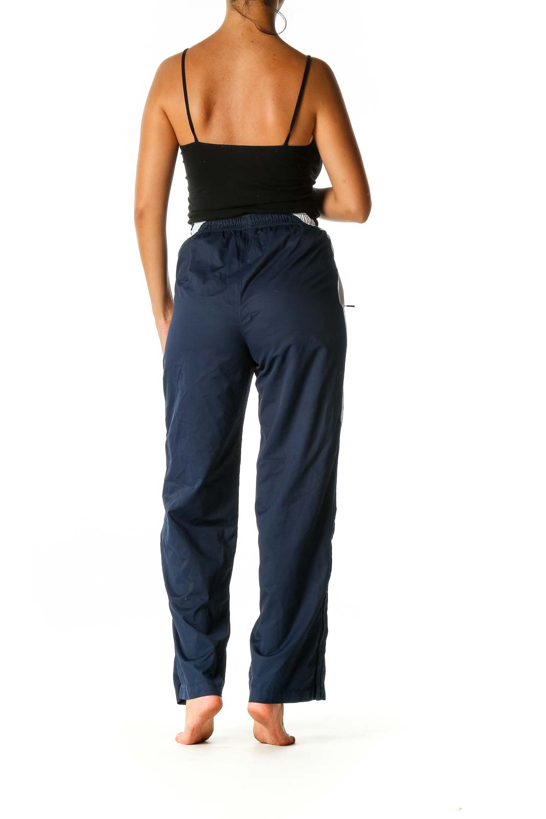 Blue Solid Activewear Sweatpants