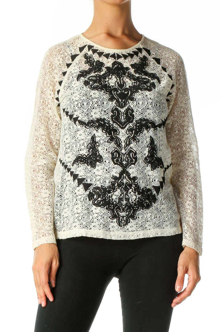 White Lace Brunch Top