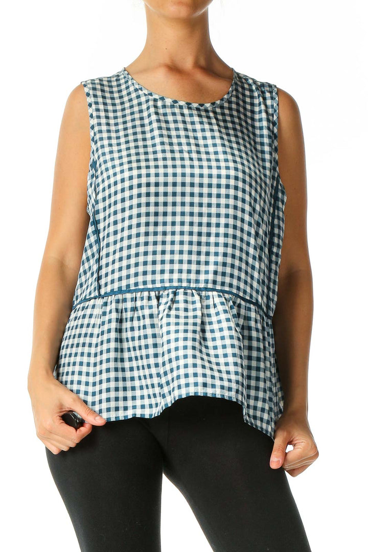 Green Checkered Brunch Blouse