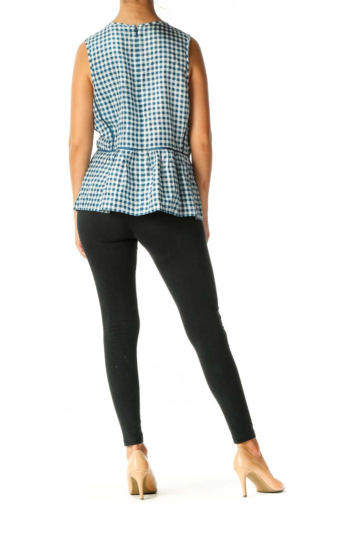 Green Checkered Brunch Blouse