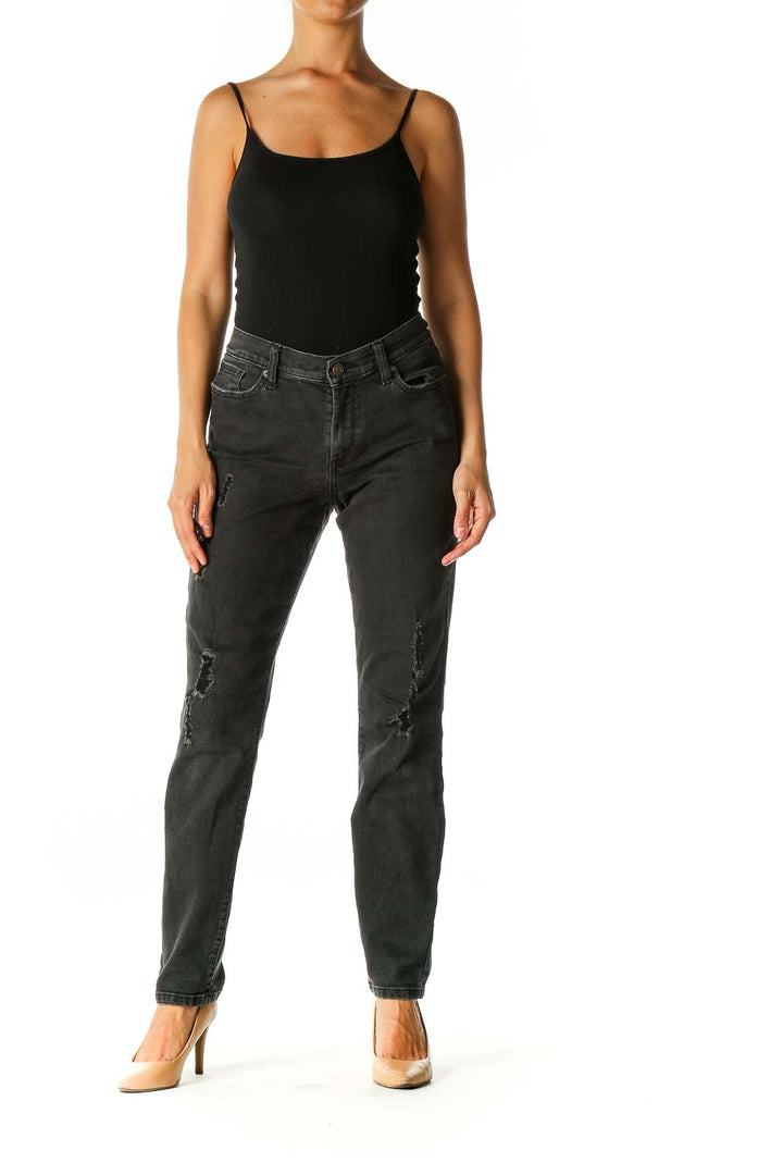 Black Casual Skinny Jeans