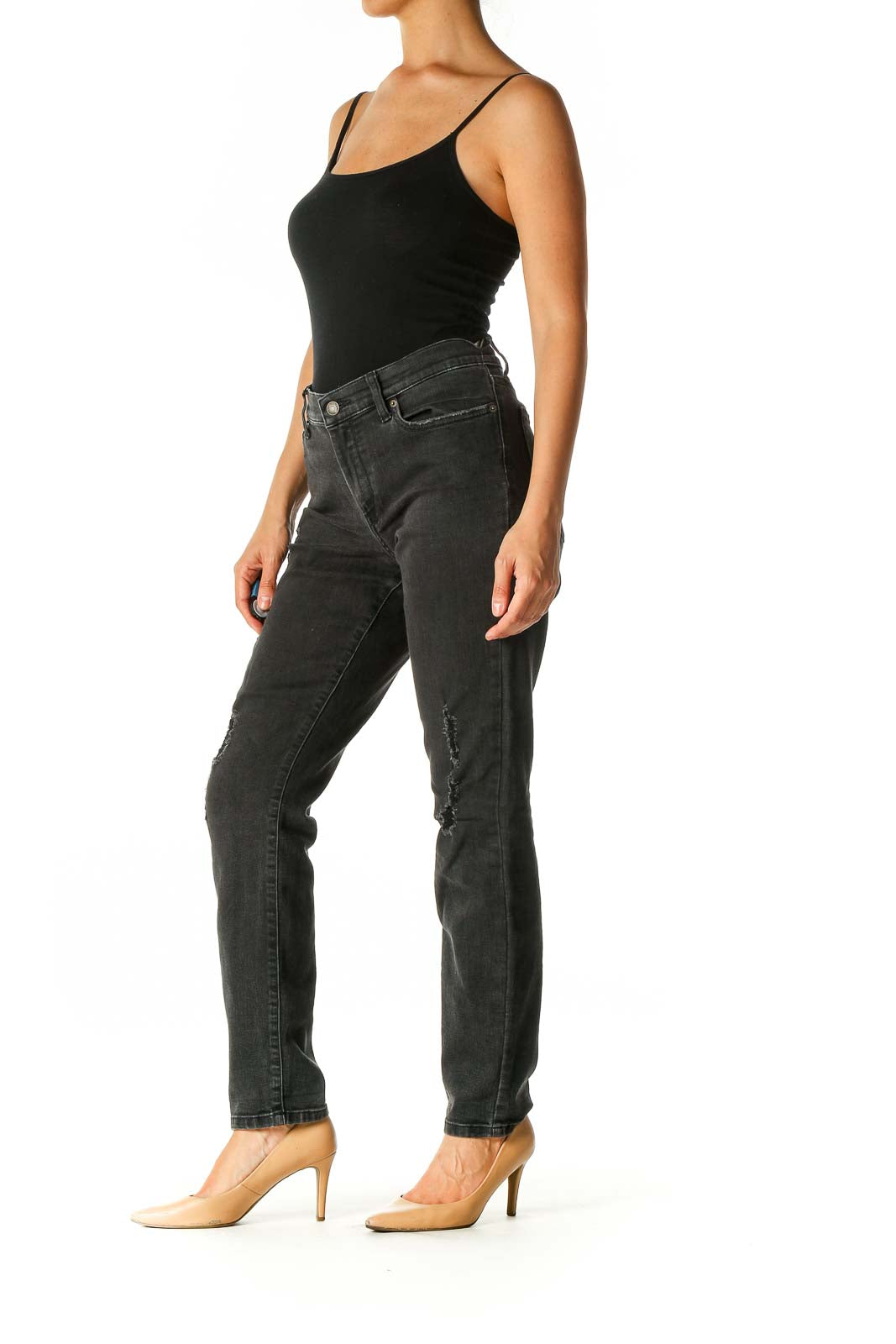 Black Casual Skinny Jeans