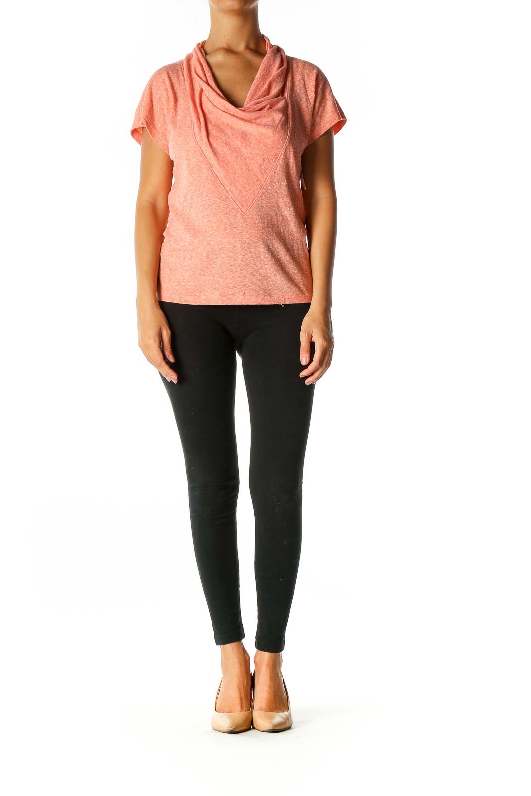 Orange Solid Activewear T-Shirt