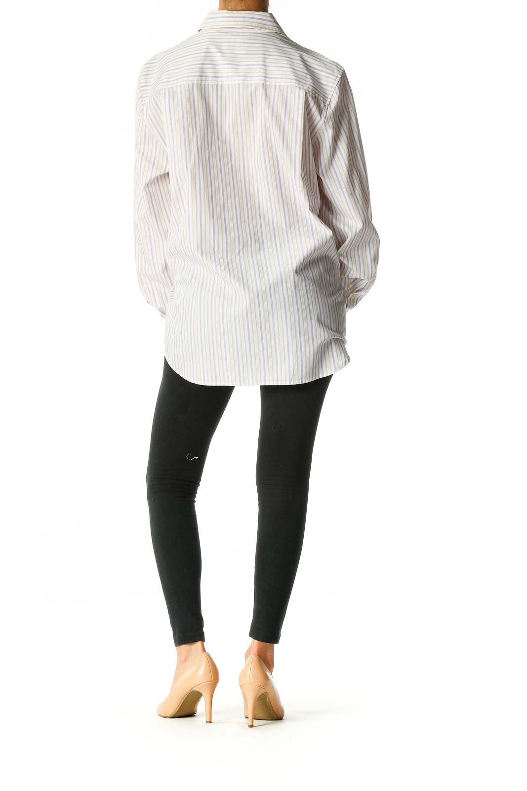 White Striped Formal Shirt