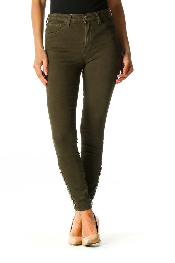 Green Chic Skinny Jeans