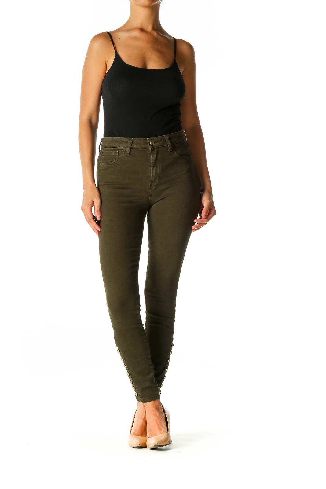 Green Chic Skinny Jeans