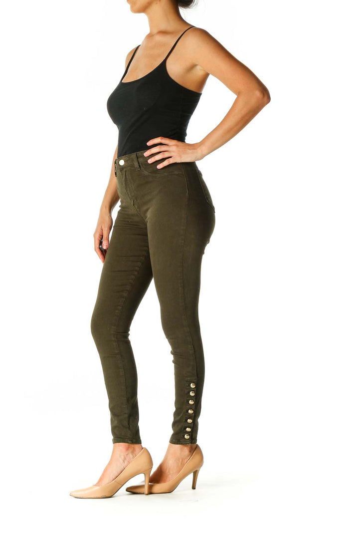 Green Chic Skinny Jeans