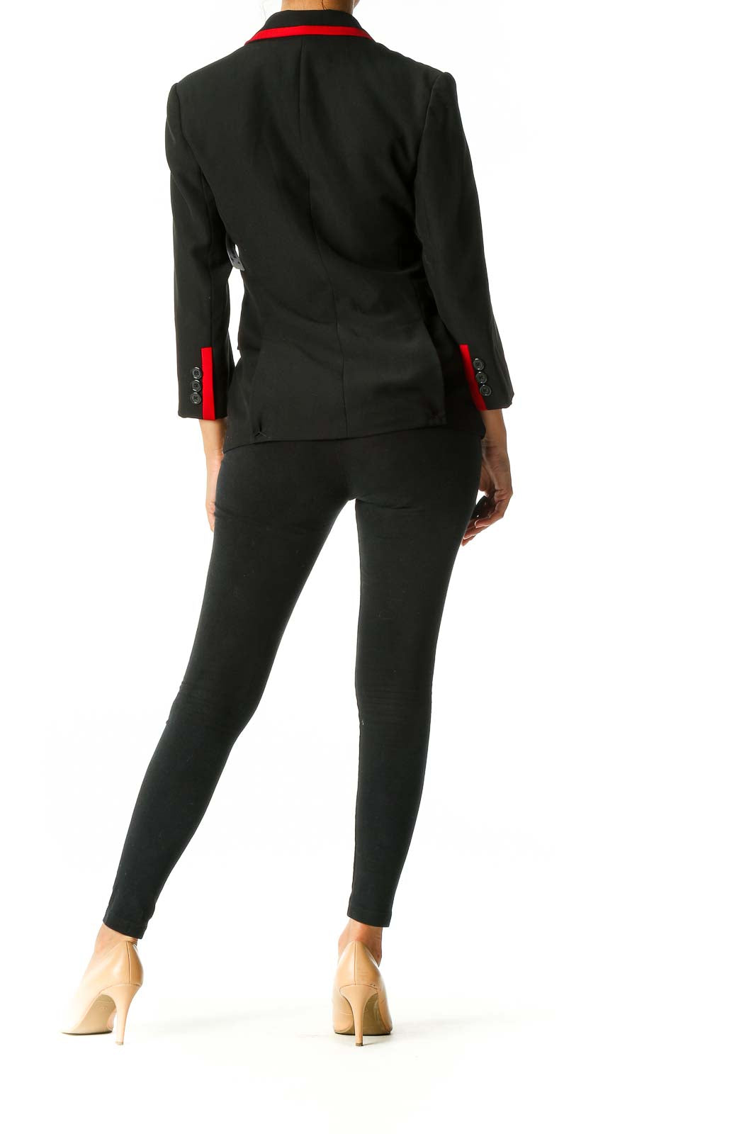 Black Colorblock Blazer