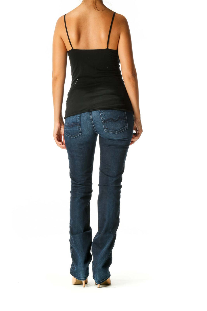 Blue Casual Skinny Jeans