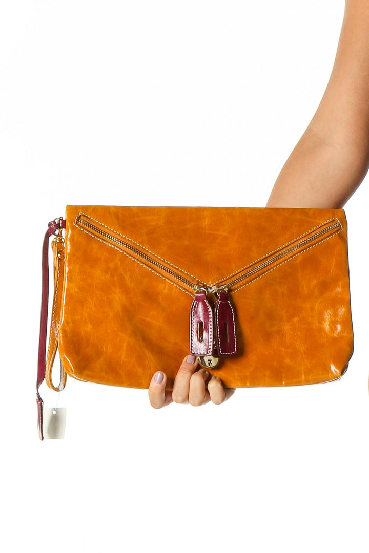 Orange Clutch Bag