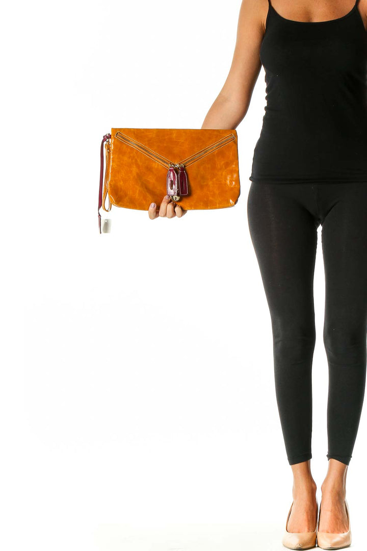 Orange Clutch Bag