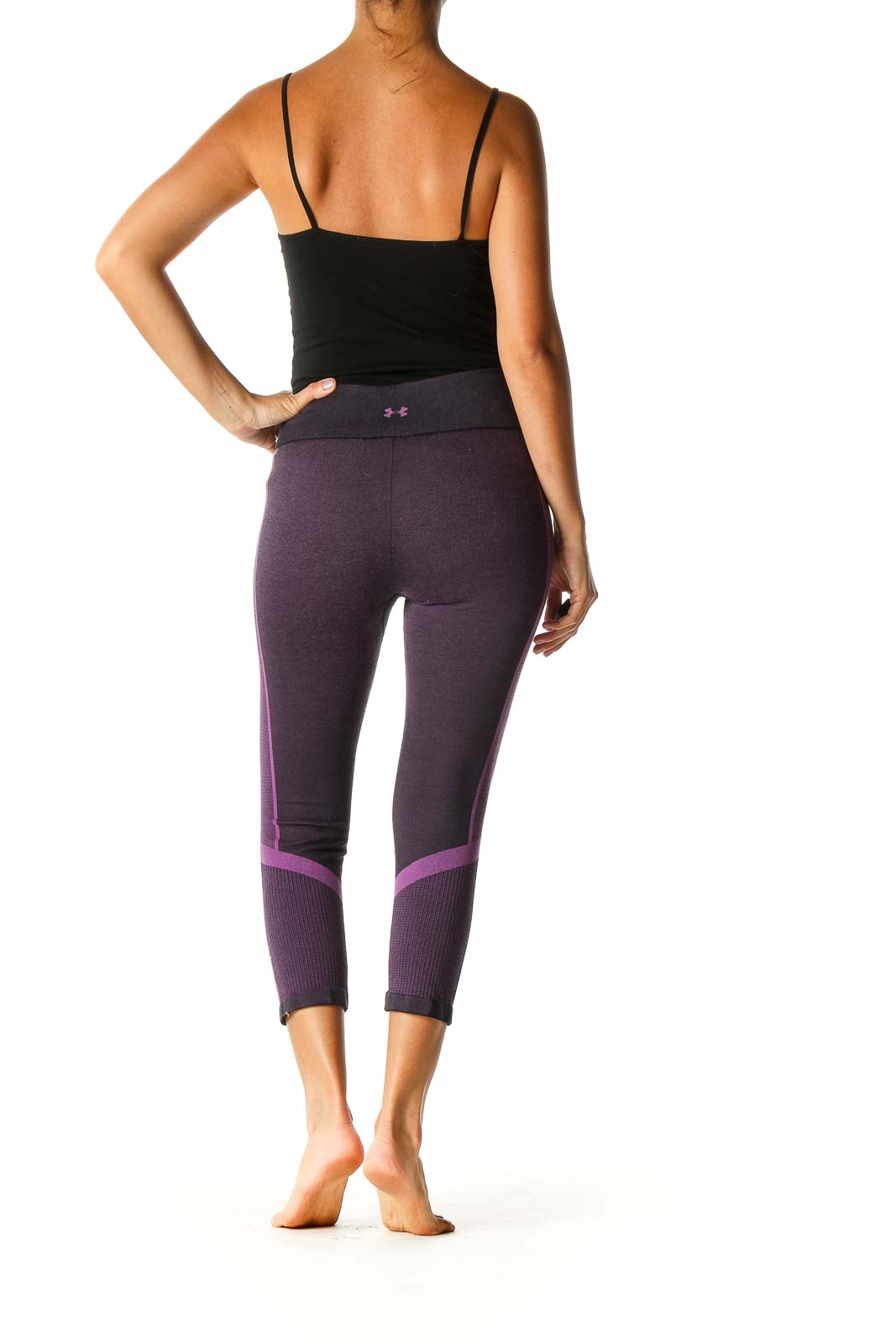 Purple Activewear Capri Leggings