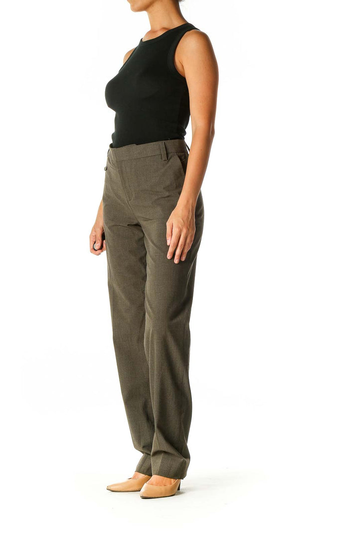 Brown Glen Check Classic Trousers