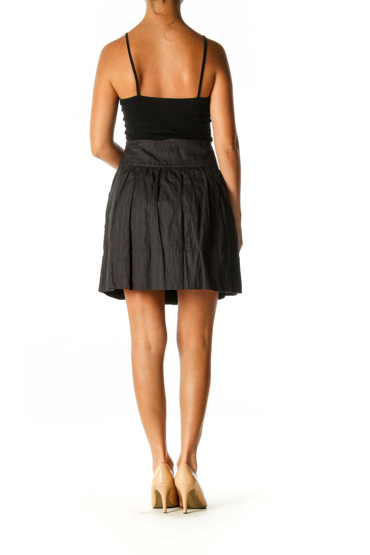 Black Chic Pleated Skirt