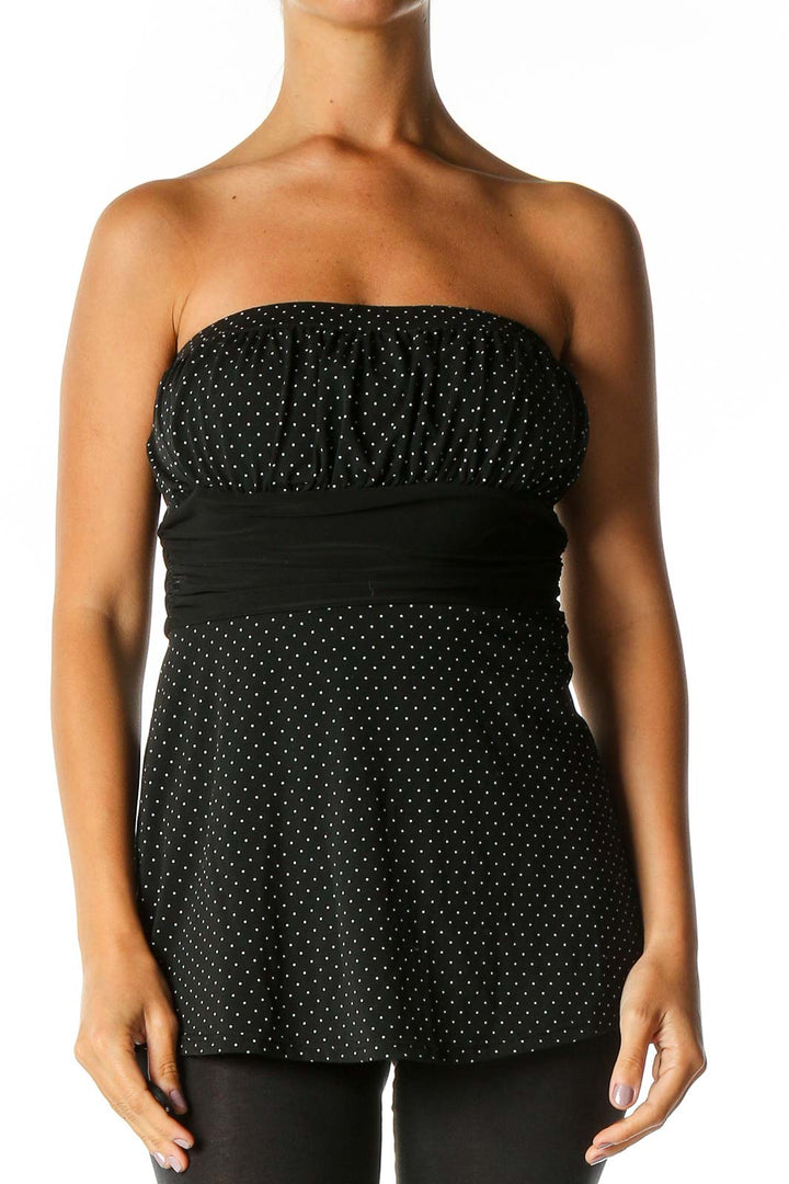 Black Polka Dot Chic Blouse