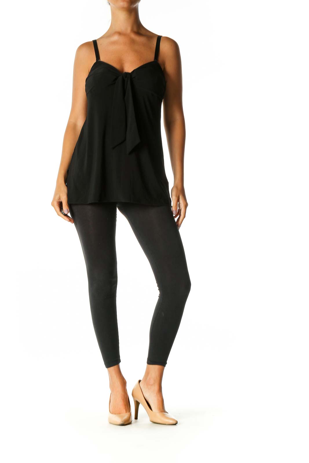 Black Solid Party Blouse