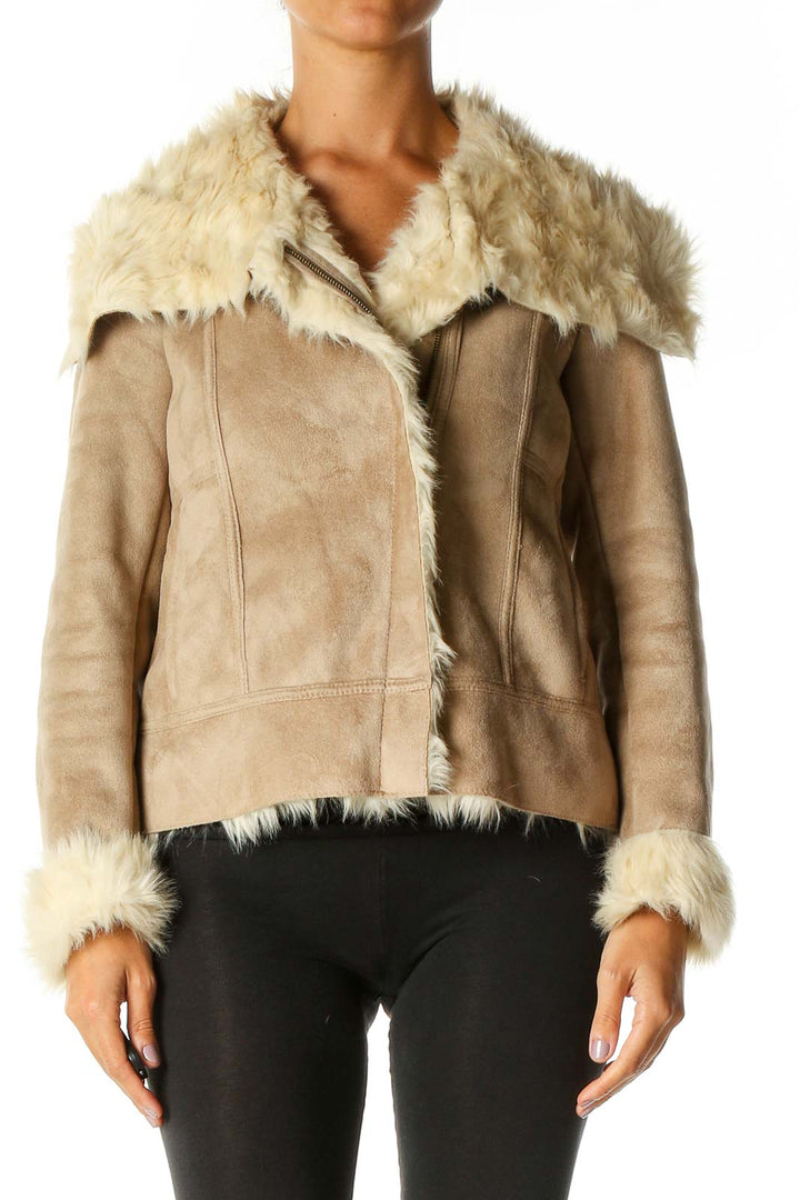 Beige Shearling Jacket