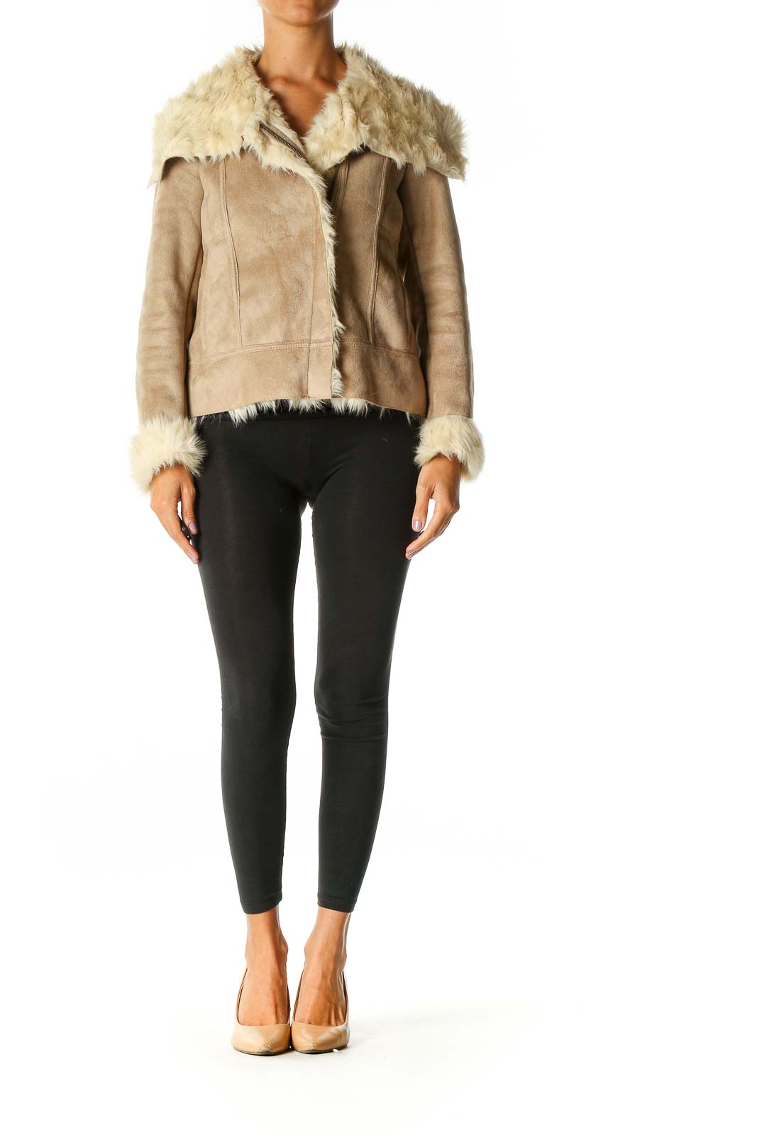 Beige Shearling Jacket