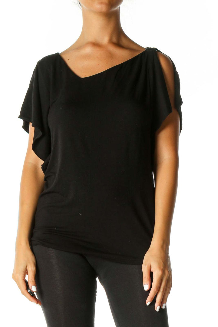 Black Solid Blouse