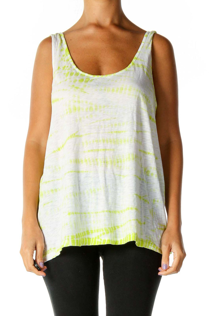 Green Tie And Dye Holiday Tank Top