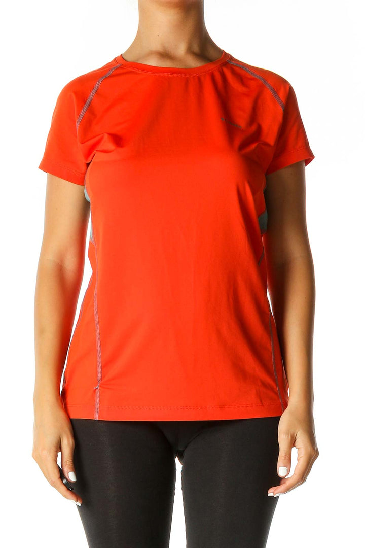 Red Solid Activewear T-Shirt