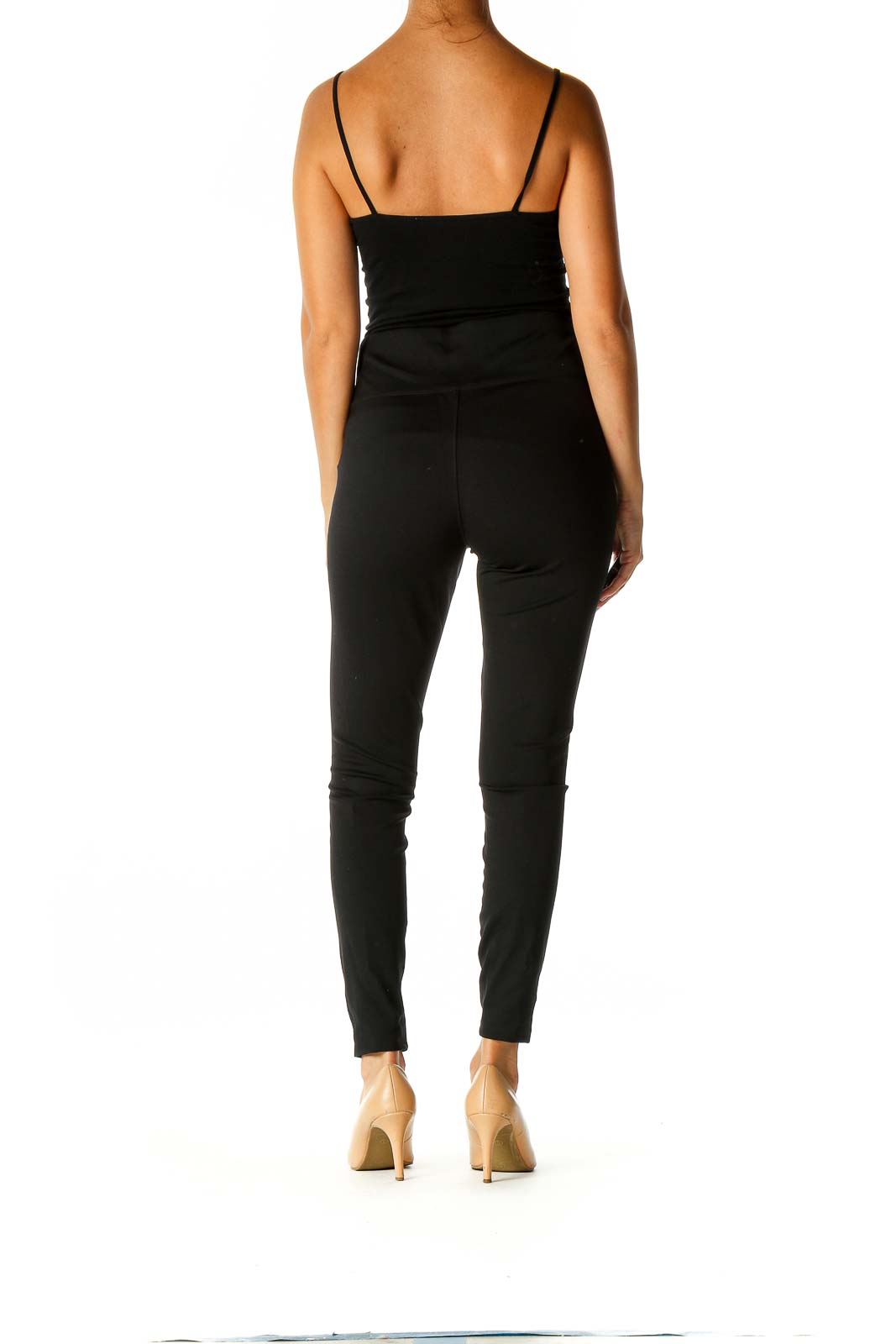 Black Solid All Day Wear Leggings