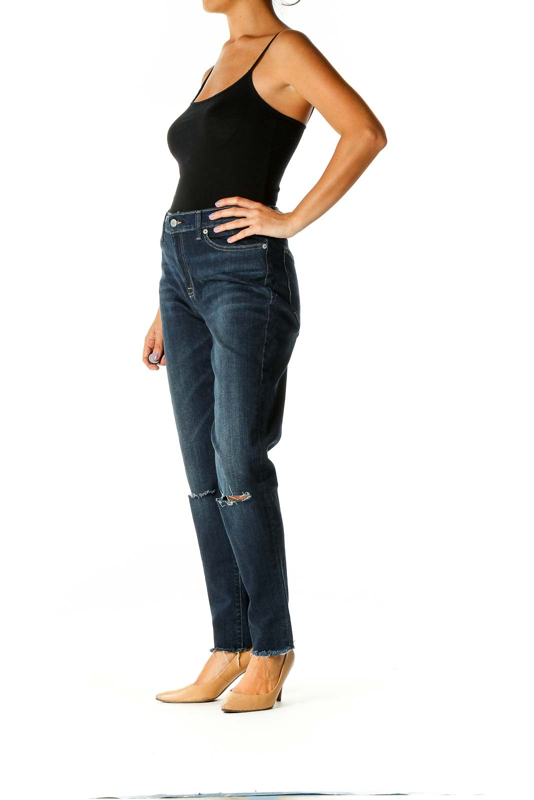 Black Casual Skinny Jeans