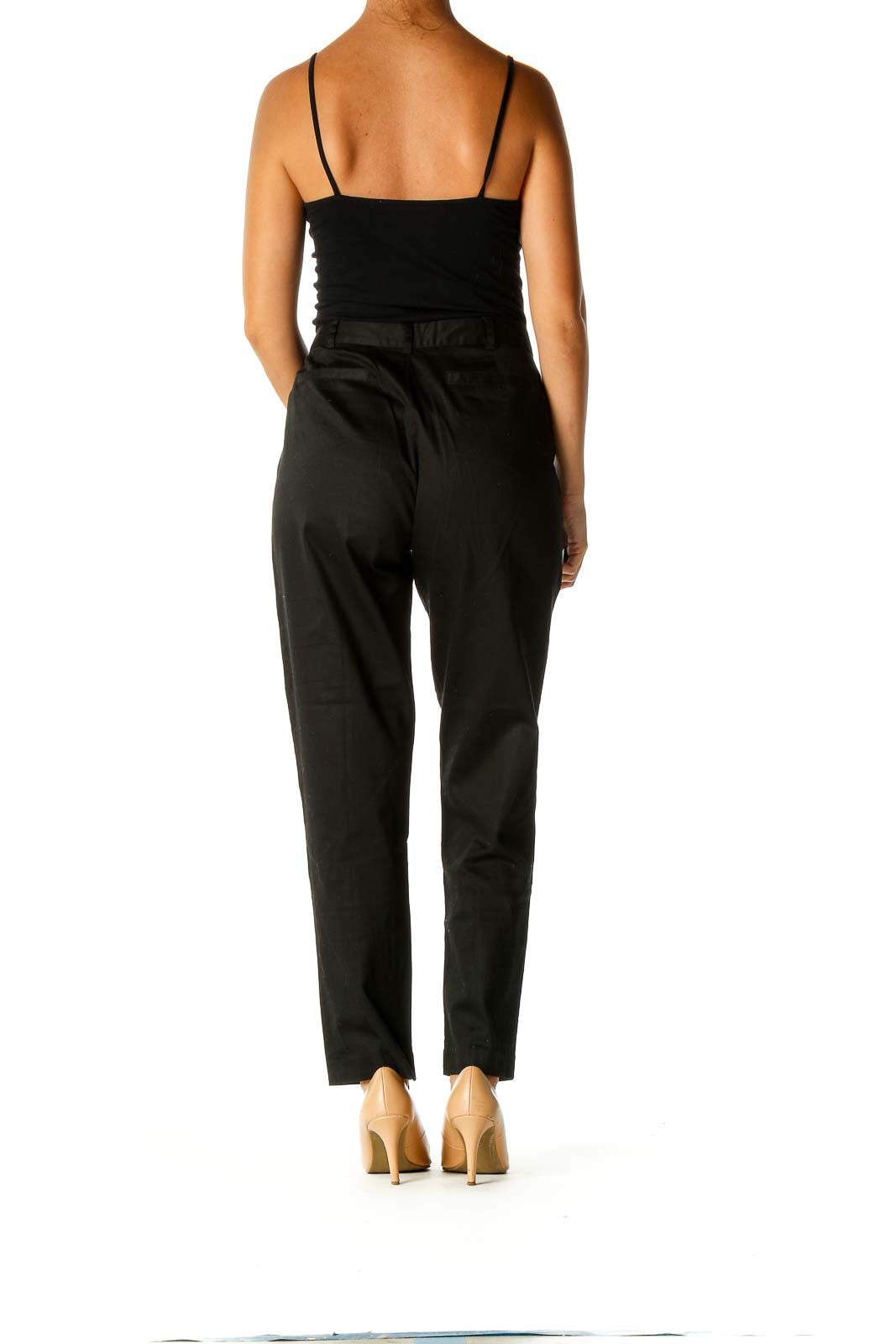 Black Solid Brunch Trousers