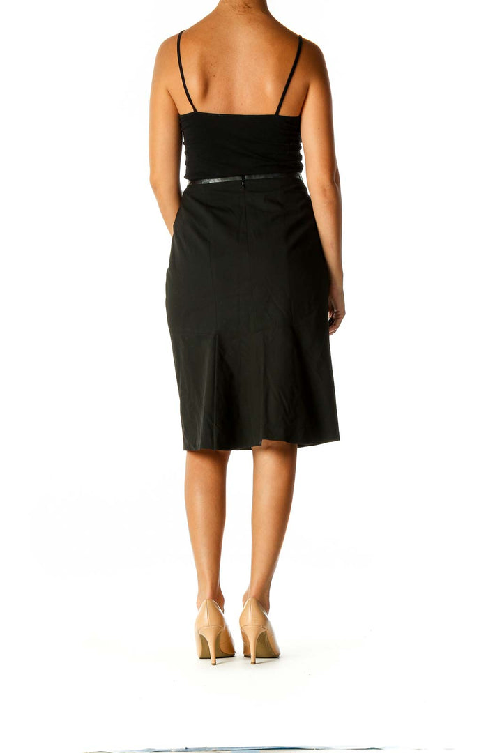 Black Classic Straight Skirt