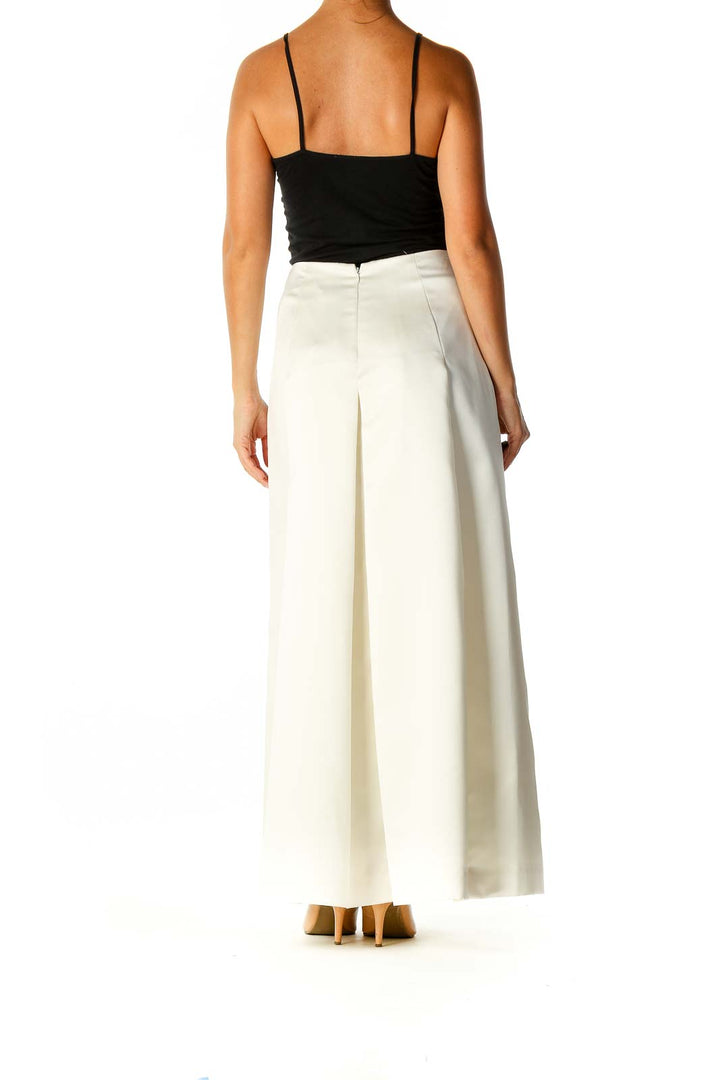 White Semiformal Straight Skirt