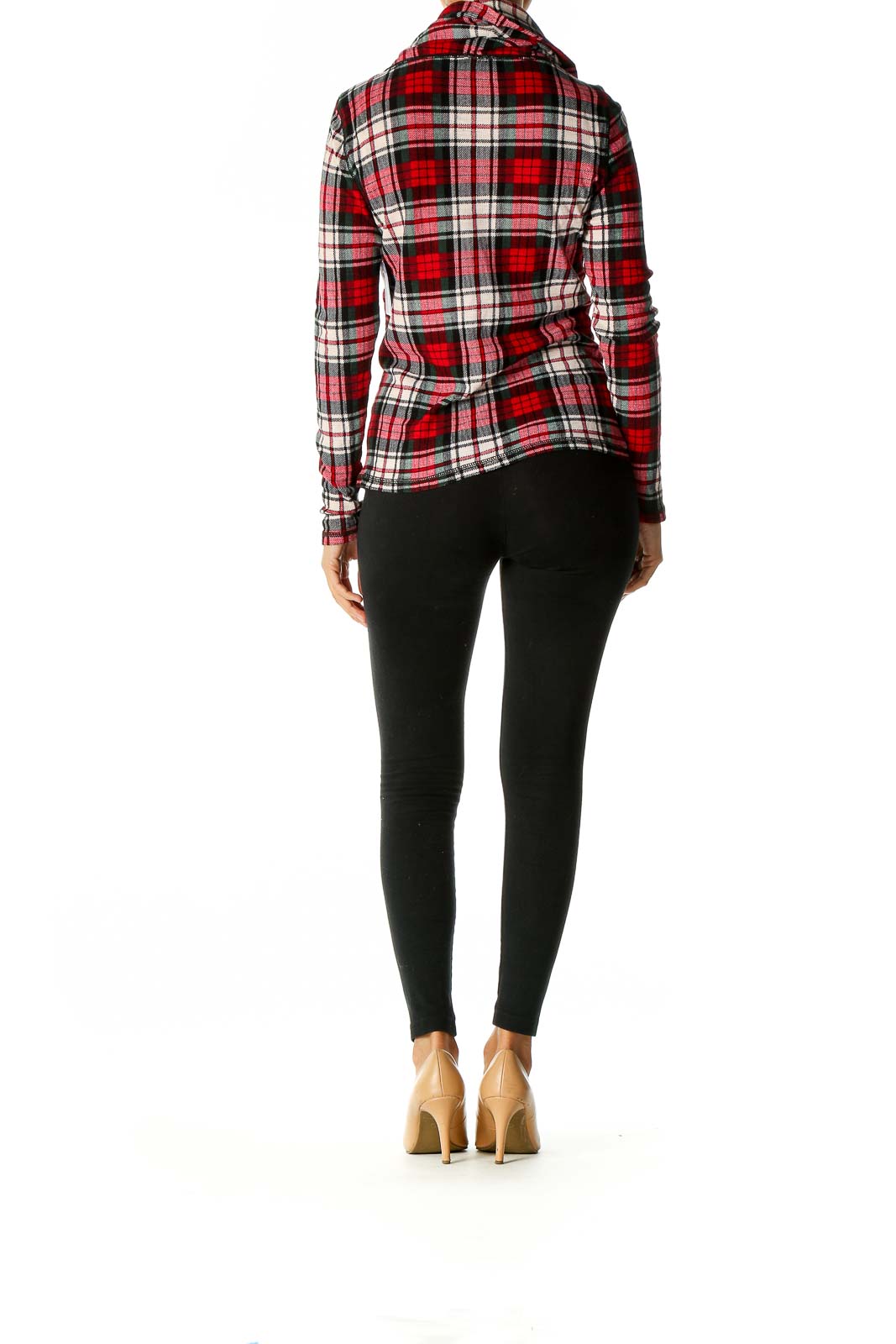 Red Checkered Holiday Blouse