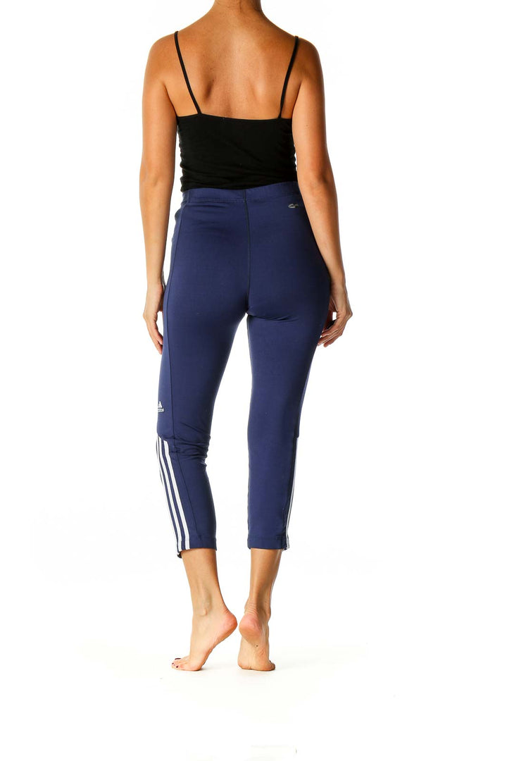 Blue Solid Activewear Leggings