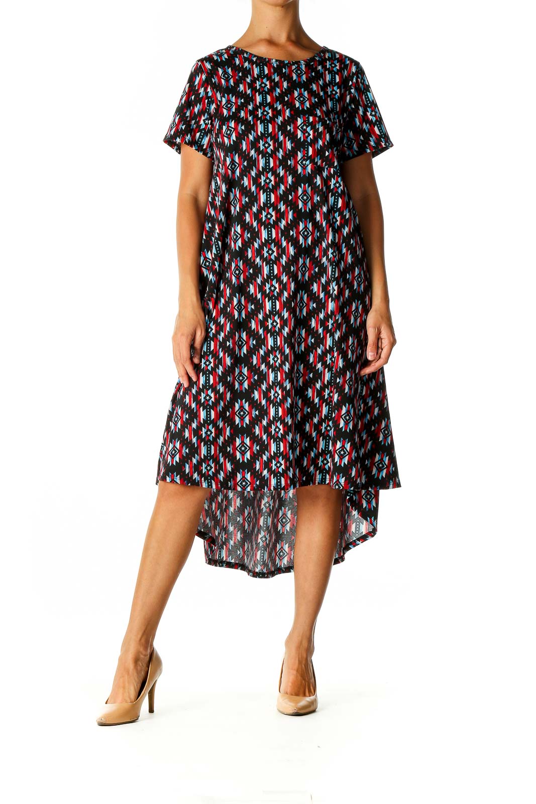 Black Bohemian A-Line Dress