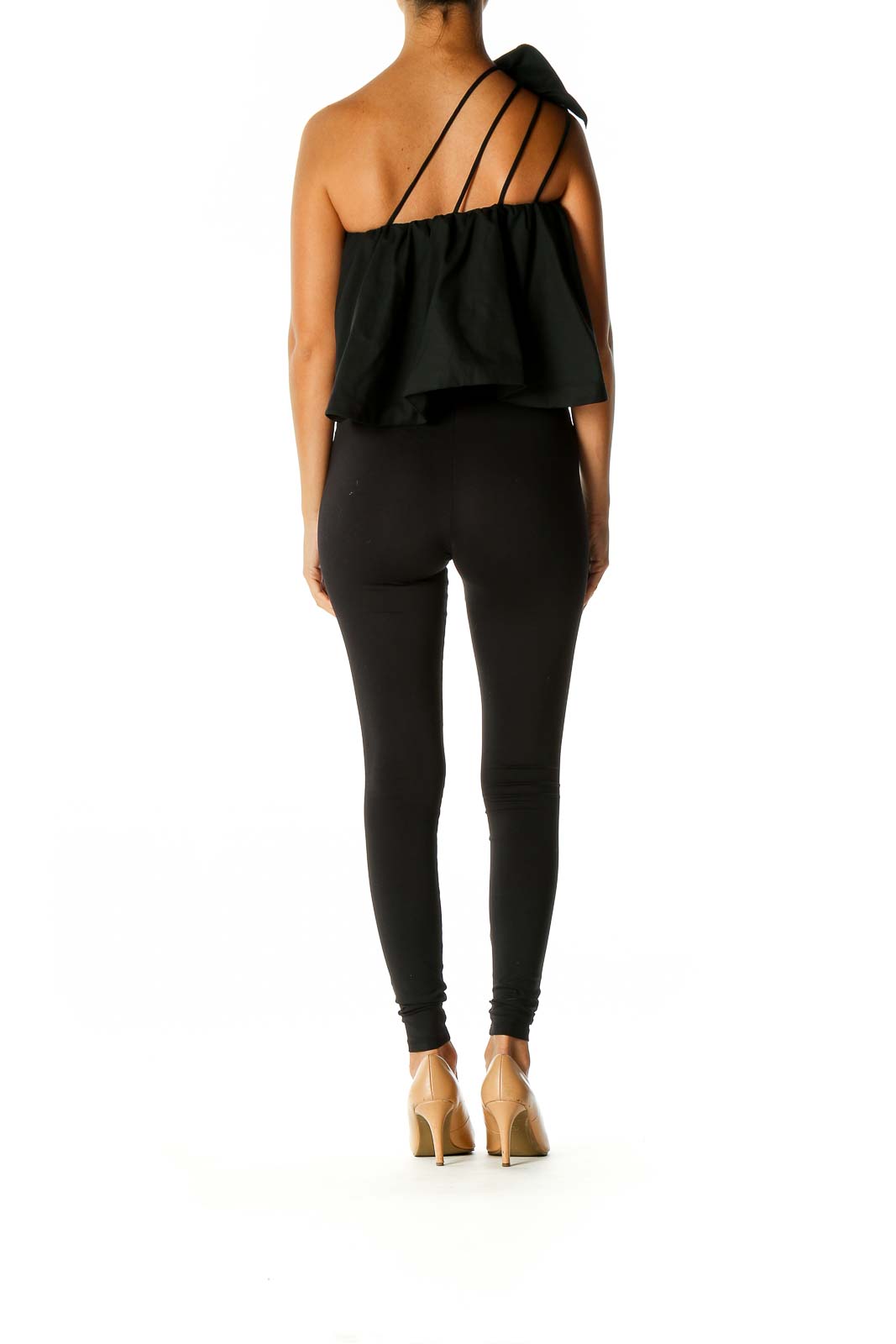 Black Solid Chic Blouse