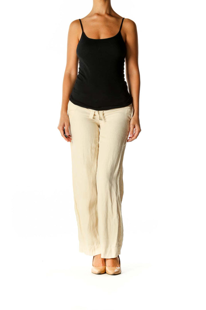 Beige Linen Pants