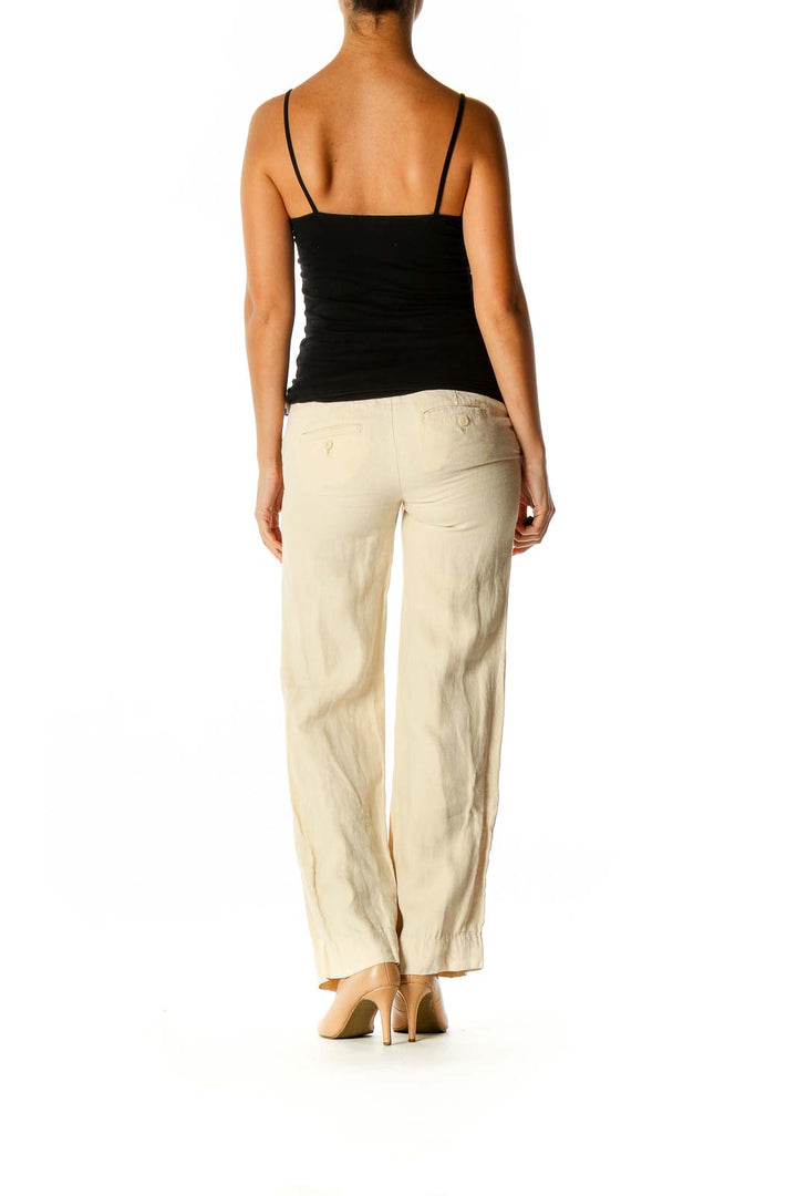 Beige Linen Pants