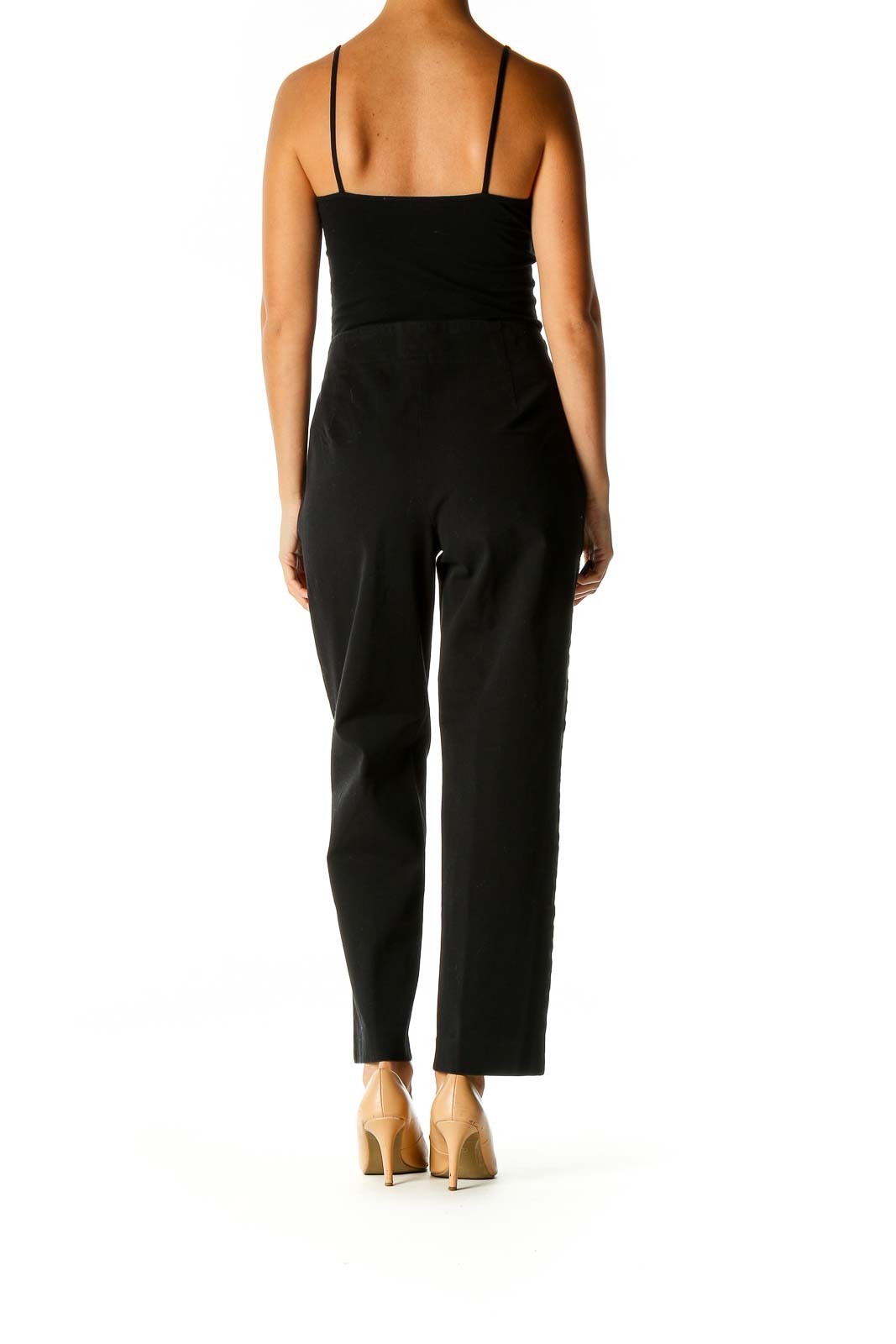 Black Solid All Day Wear Trousers