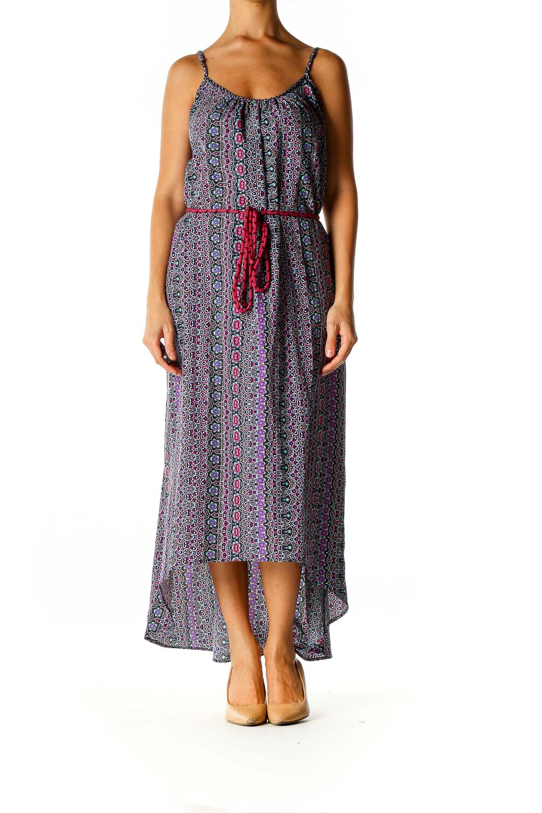 Purple Bohemian Fit & Flare Dress