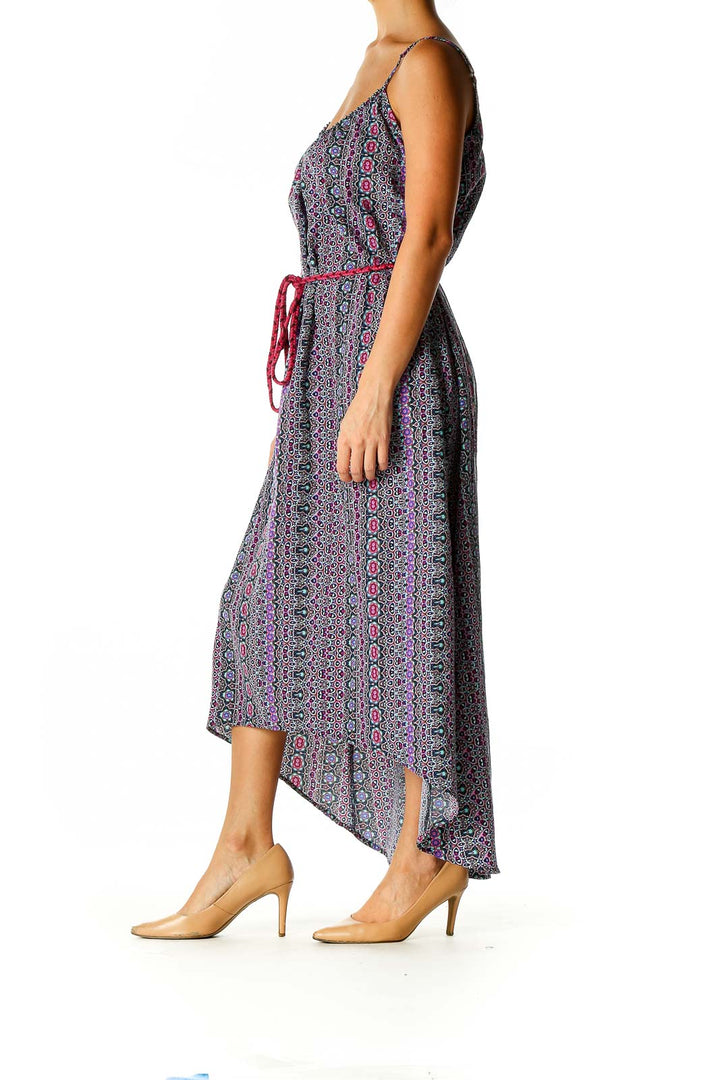 Purple Bohemian Fit & Flare Dress