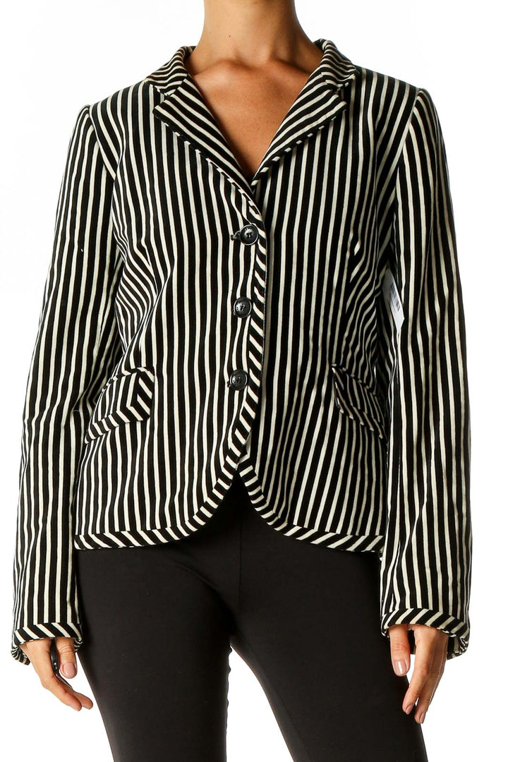 Black Striped Blazer