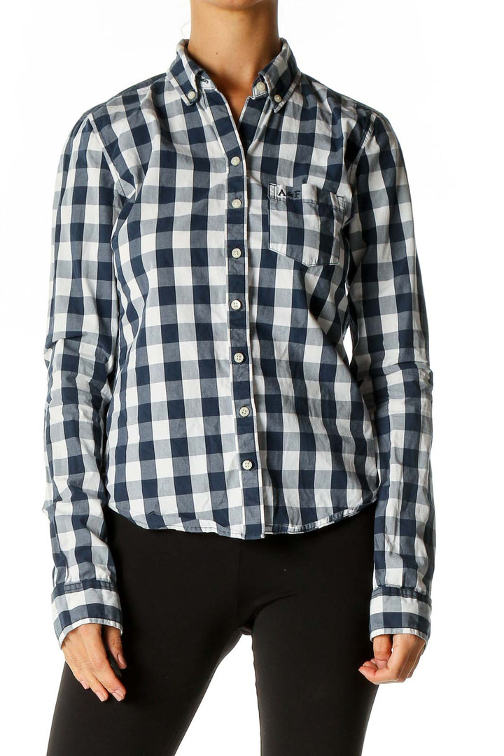 Blue Checkered Semiformal Shirt