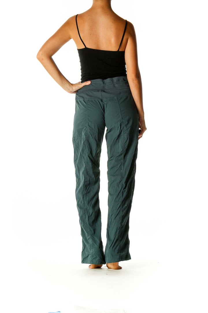 Green Solid Activewear Trousers